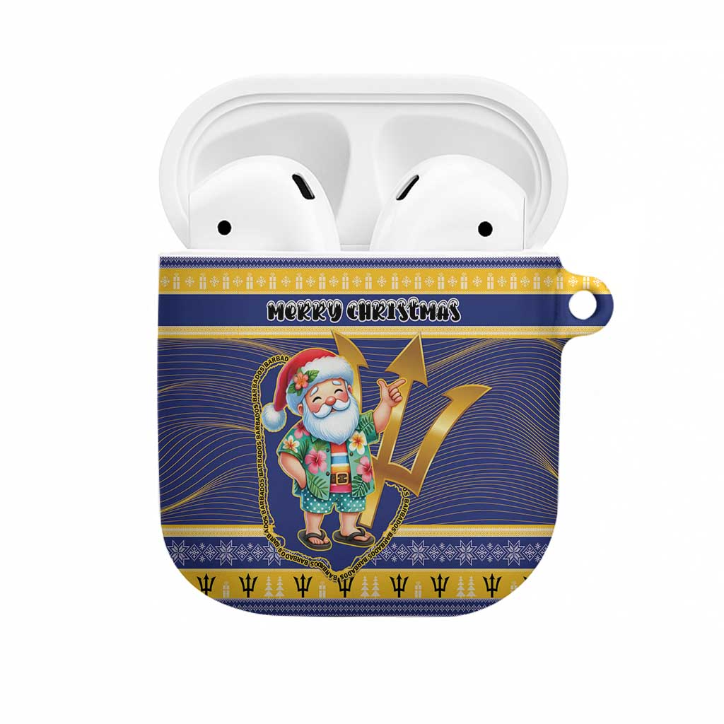 Barbados Christmas AirPods Case Bajan Map Santa Trident - Wonder Print Shop