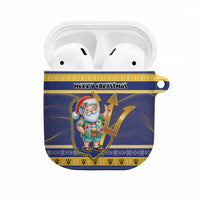 Barbados Christmas AirPods Case Bajan Map Santa Trident - Wonder Print Shop