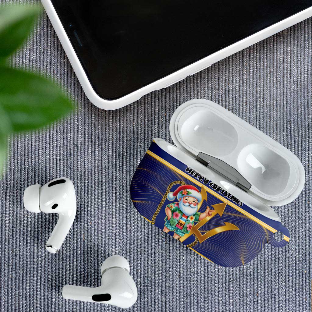 Barbados Christmas AirPods Case Bajan Map Santa Trident - Wonder Print Shop