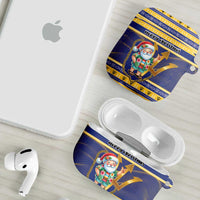 Barbados Christmas AirPods Case Bajan Map Santa Trident - Wonder Print Shop
