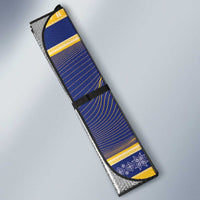 Barbados Christmas Auto Sun Shade Bajan Map Santa Trident - Wonder Print Shop