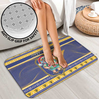 Barbados Christmas Bathroom Set Bajan Map Santa Trident - Wonder Print Shop