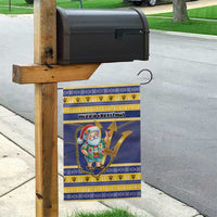 Barbados Christmas Garden Flag Bajan Map Santa Trident - Wonder Print Shop