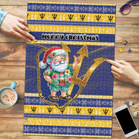 Barbados Christmas Puzzle Bajan Map Santa Trident - Wonder Print Shop
