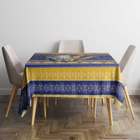 Barbados Christmas Tablecloth Bajan Map Santa Trident - Wonder Print Shop