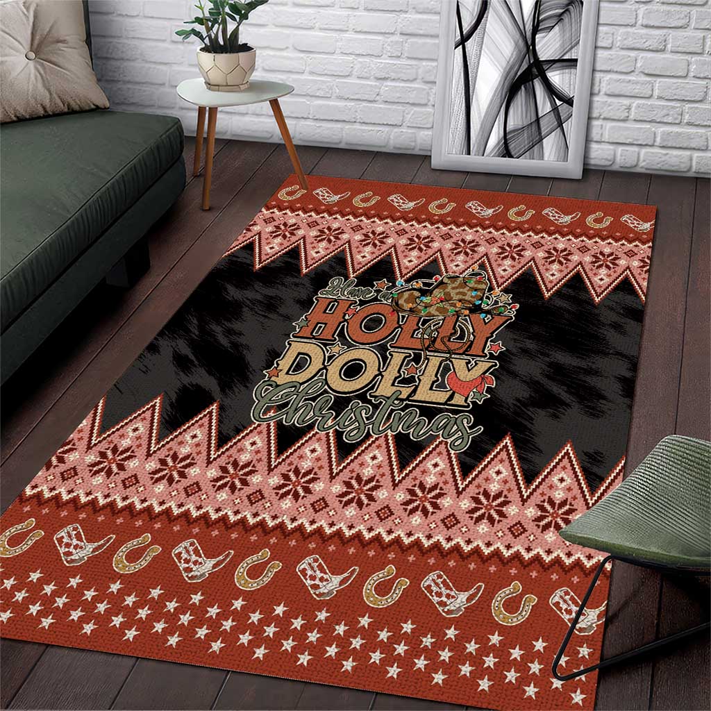 Howdy Christmas Area Rug Have a Holly Jolly Christmas - Wonder Print Shop