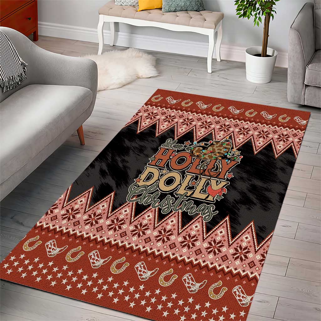 Howdy Christmas Area Rug Have a Holly Jolly Christmas - Wonder Print Shop