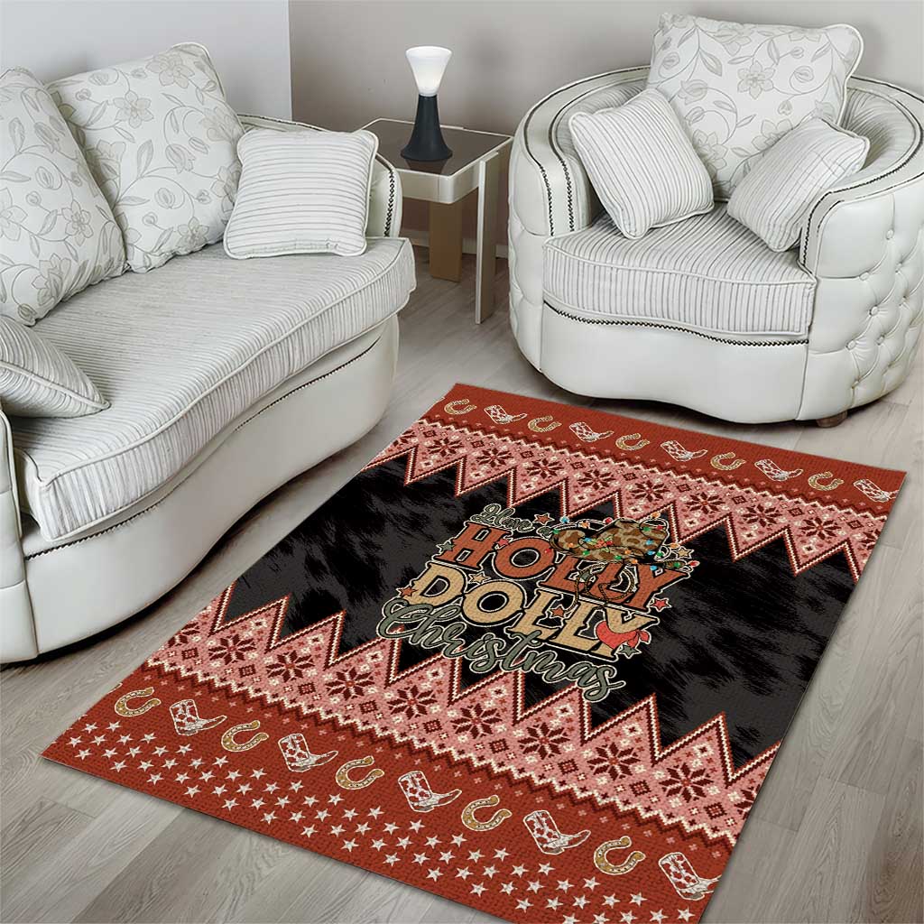 Howdy Christmas Area Rug Have a Holly Jolly Christmas - Wonder Print Shop