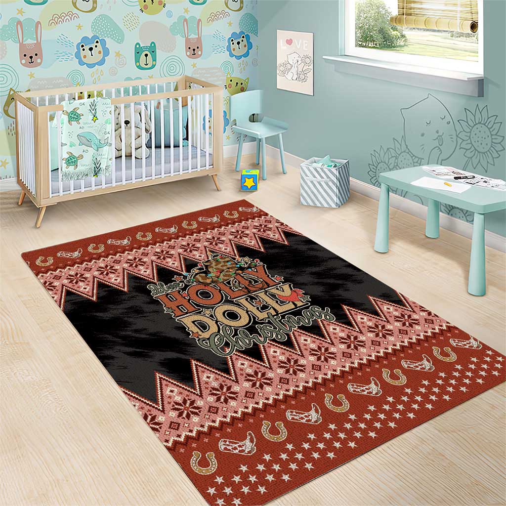Howdy Christmas Area Rug Have a Holly Jolly Christmas - Wonder Print Shop