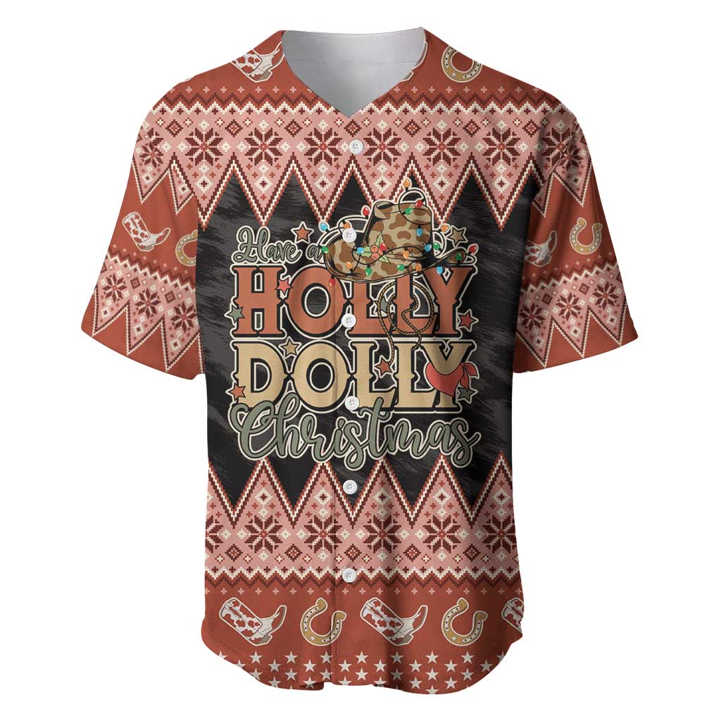 Howdy Christmas Baseball Jersey Have a Holly Jolly Christmas - Wonder Print Shop