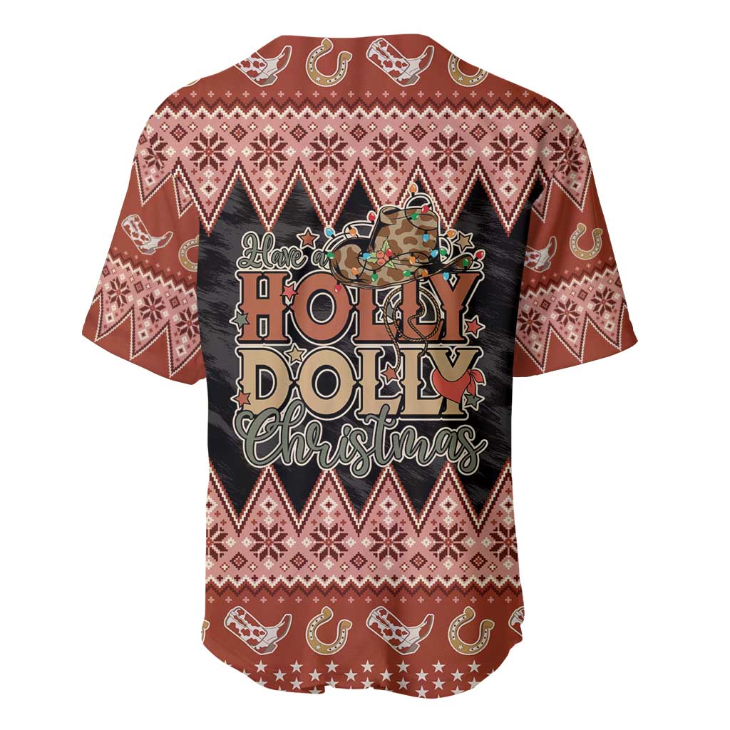 Howdy Christmas Baseball Jersey Have a Holly Jolly Christmas - Wonder Print Shop