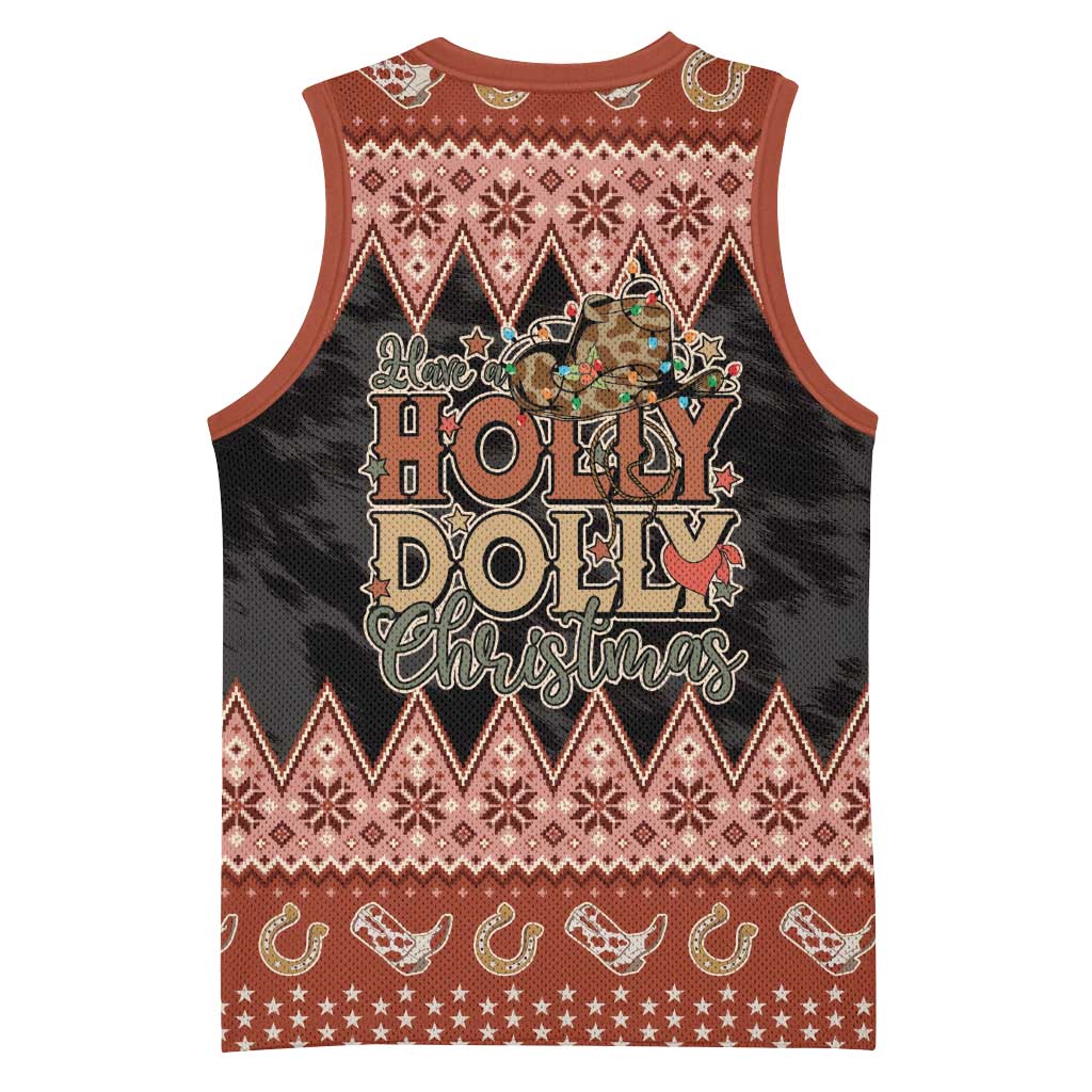 Howdy Christmas Basketball Jersey Have a Holly Jolly Christmas - Wonder Print Shop