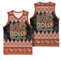 Howdy Christmas Basketball Jersey Have a Holly Jolly Christmas - Wonder Print Shop
