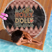 Howdy Christmas Beach Blanket Have a Holly Jolly Christmas - Wonder Print Shop