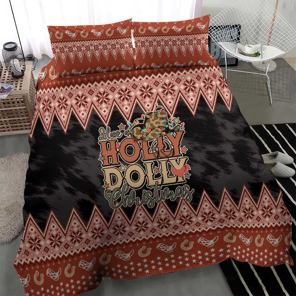Howdy Christmas Bedding Set Have a Holly Jolly Christmas - Wonder Print Shop