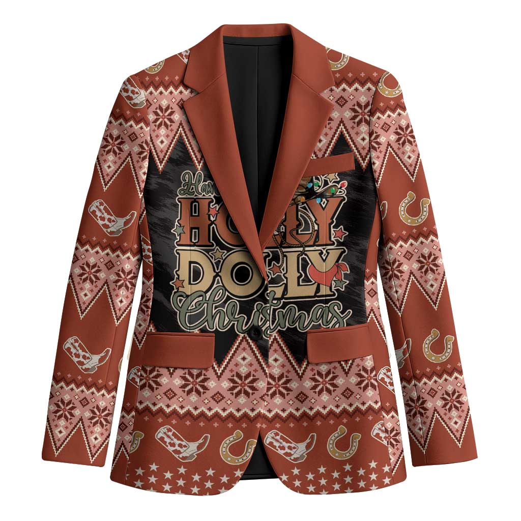 Howdy Christmas Blazer Have a Holly Jolly Christmas - Wonder Print Shop