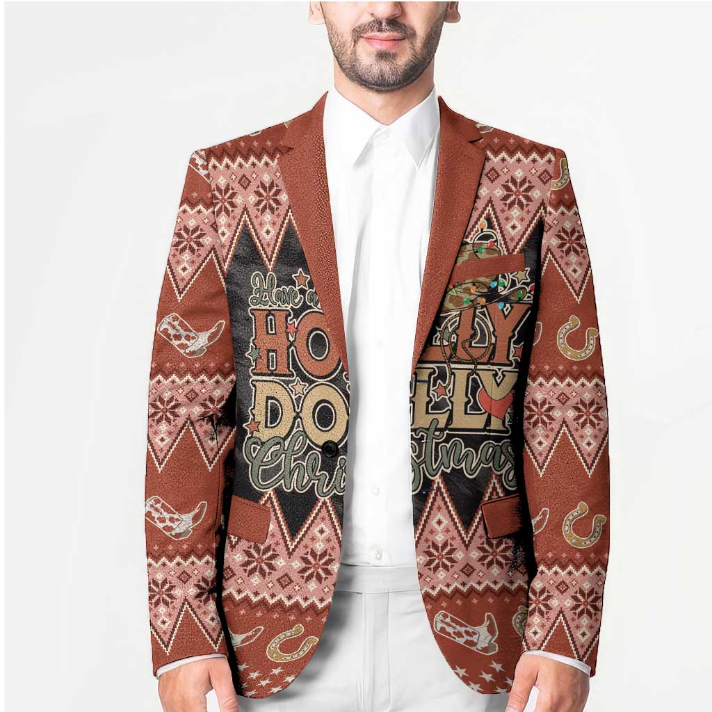 Howdy Christmas Blazer Have a Holly Jolly Christmas - Wonder Print Shop