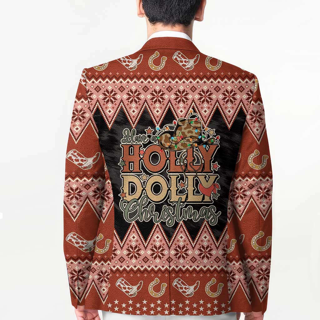 Howdy Christmas Blazer Have a Holly Jolly Christmas - Wonder Print Shop
