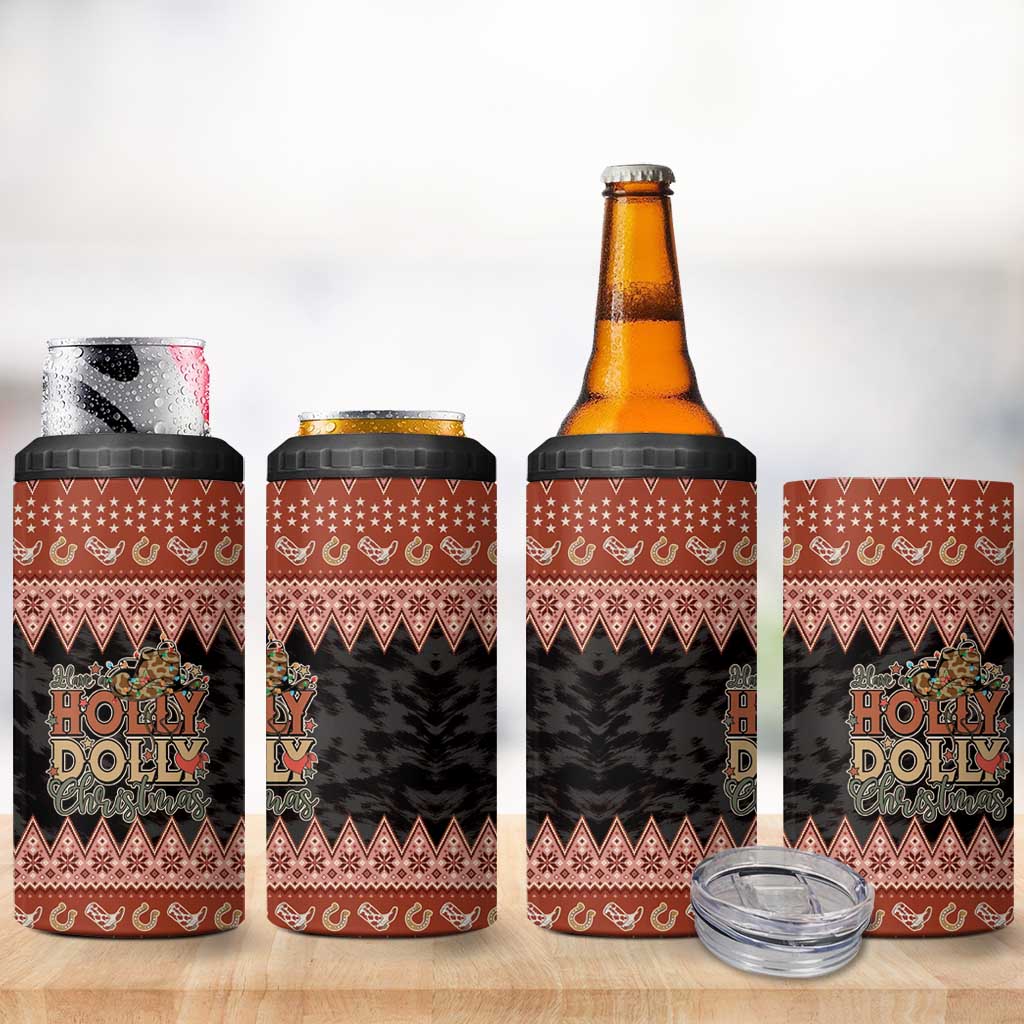 Howdy Christmas 4 in 1 Can Cooler Tumbler Have a Holly Jolly Christmas - Wonder Print Shop