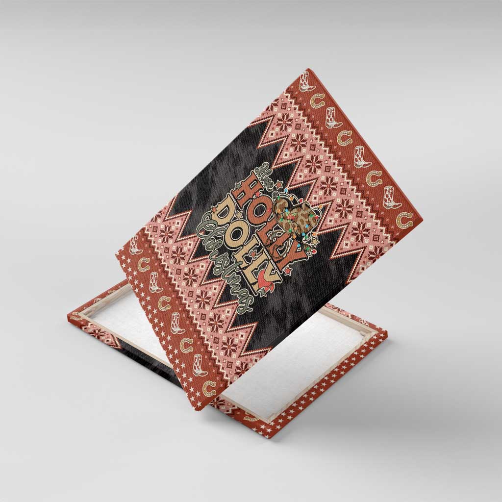 Howdy Christmas Canvas Wall Art Have a Holly Jolly Christmas - Wonder Print Shop