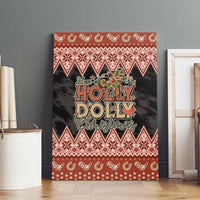 Howdy Christmas Canvas Wall Art Have a Holly Jolly Christmas - Wonder Print Shop