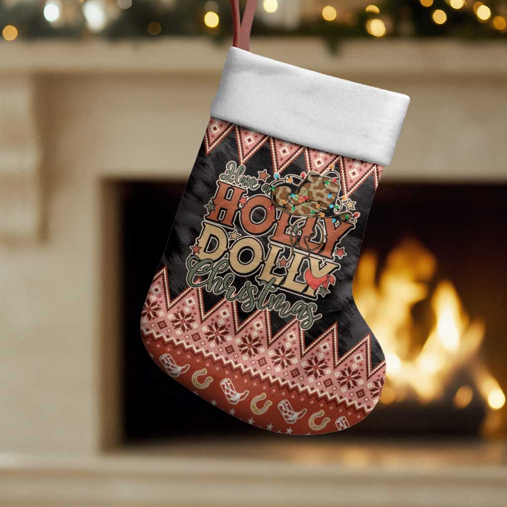 Howdy Christmas Stocking Have a Holly Jolly Christmas - Wonder Print Shop