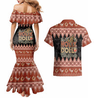 Howdy Christmas Couples Matching Mermaid Dress and Hawaiian Shirt Have a Holly Jolly Christmas - Wonder Print Shop