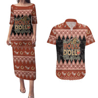Howdy Christmas Couples Matching Puletasi and Hawaiian Shirt Have a Holly Jolly Christmas - Wonder Print Shop