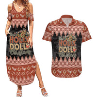 Howdy Christmas Couples Matching Summer Maxi Dress and Hawaiian Shirt Have a Holly Jolly Christmas - Wonder Print Shop