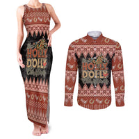 Howdy Christmas Couples Matching Tank Maxi Dress and Long Sleeve Button Shirt Have a Holly Jolly Christmas - Wonder Print Shop