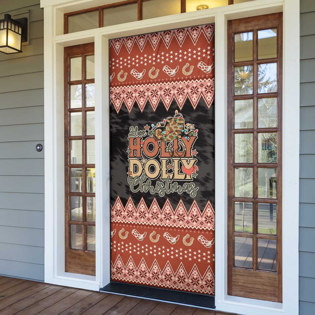 Howdy Christmas Door Cover Have a Holly Jolly Christmas - Wonder Print Shop