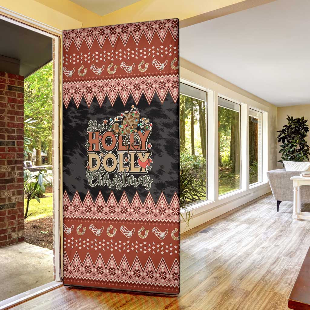 Howdy Christmas Door Cover Have a Holly Jolly Christmas - Wonder Print Shop