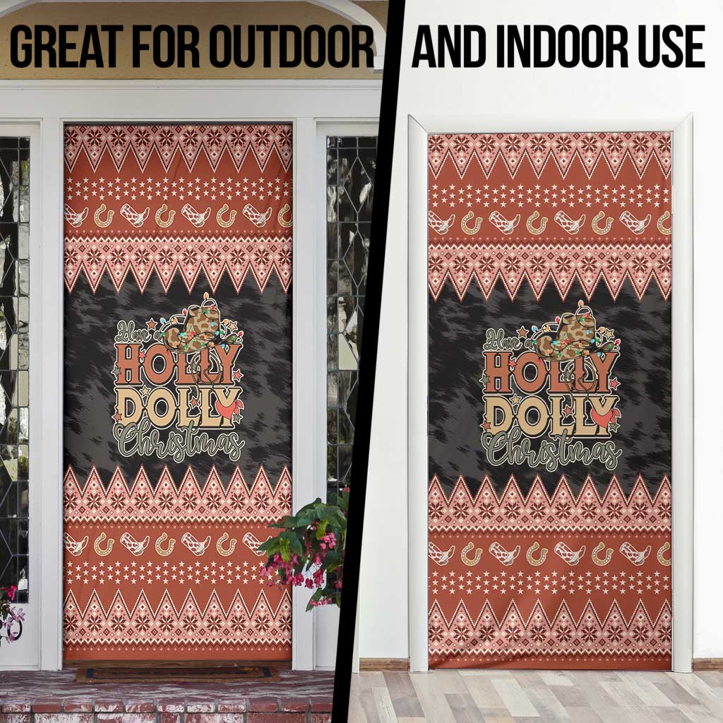 Howdy Christmas Door Cover Have a Holly Jolly Christmas - Wonder Print Shop
