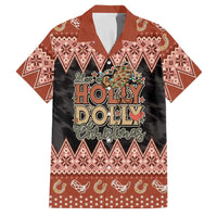 Howdy Christmas Family Matching Long Sleeve Bodycon Dress and Hawaiian Shirt Have a Holly Jolly Christmas - Wonder Print Shop