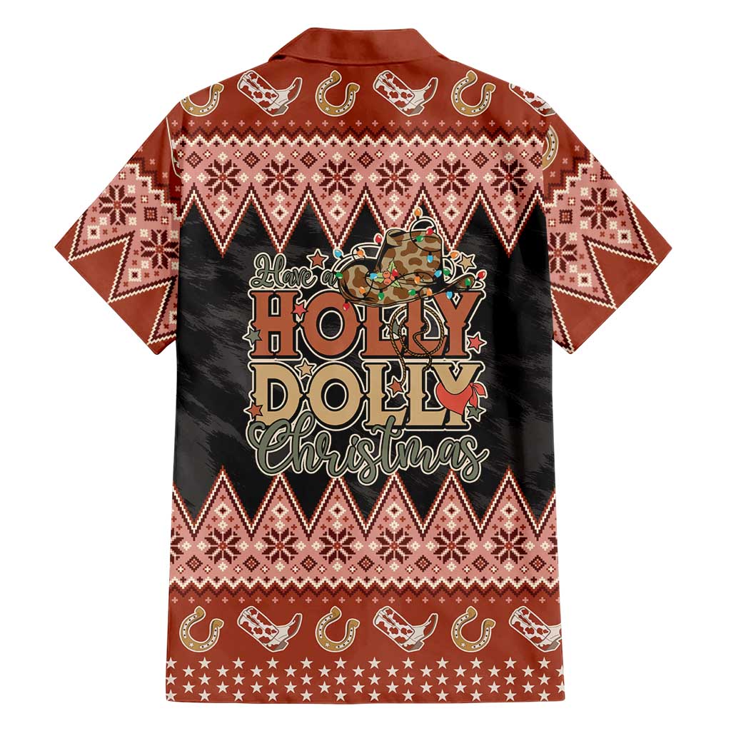 Howdy Christmas Family Matching Long Sleeve Bodycon Dress and Hawaiian Shirt Have a Holly Jolly Christmas - Wonder Print Shop