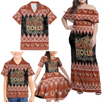 Howdy Christmas Family Matching Off Shoulder Maxi Dress and Hawaiian Shirt Have a Holly Jolly Christmas - Wonder Print Shop