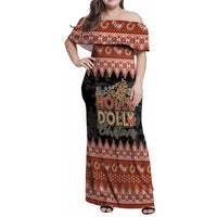 Howdy Christmas Family Matching Off Shoulder Maxi Dress and Hawaiian Shirt Have a Holly Jolly Christmas - Wonder Print Shop
