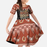 Howdy Christmas Family Matching Short Sleeve Bodycon Dress and Hawaiian Shirt Have a Holly Jolly Christmas - Wonder Print Shop