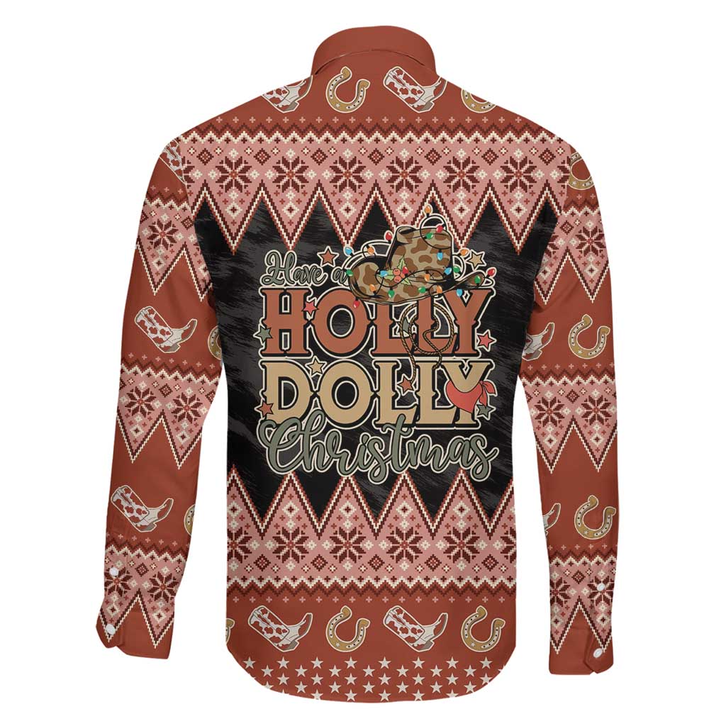 Howdy Christmas Family Matching Short Sleeve Bodycon Dress and Hawaiian Shirt Have a Holly Jolly Christmas - Wonder Print Shop