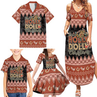 Howdy Christmas Family Matching Summer Maxi Dress and Hawaiian Shirt Have a Holly Jolly Christmas - Wonder Print Shop