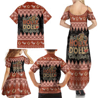 Howdy Christmas Family Matching Summer Maxi Dress and Hawaiian Shirt Have a Holly Jolly Christmas - Wonder Print Shop