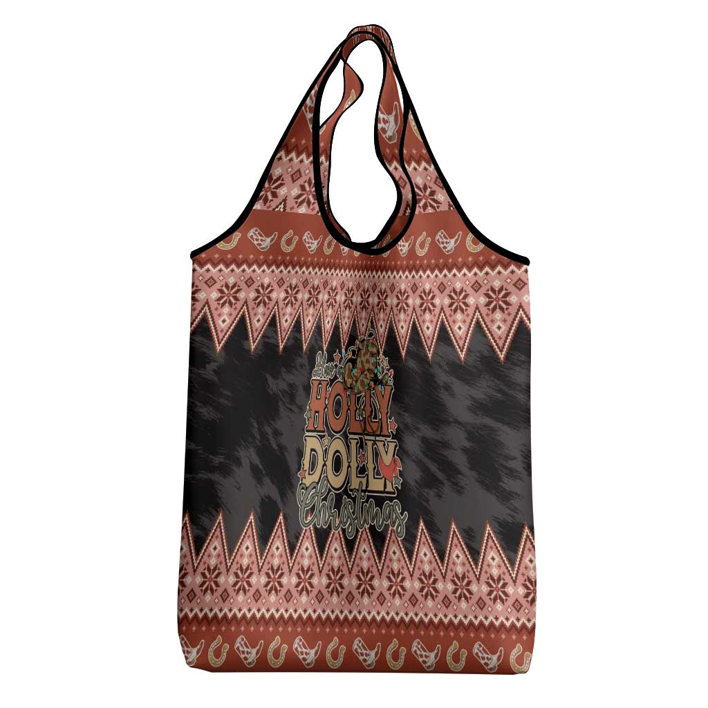 Howdy Christmas Grocery Bag Have a Holly Jolly Christmas - Wonder Print Shop