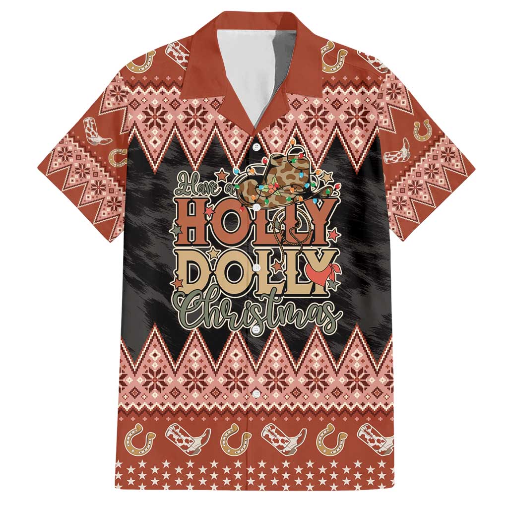 Howdy Christmas Hawaiian Shirt Have a Holly Jolly Christmas - Wonder Print Shop
