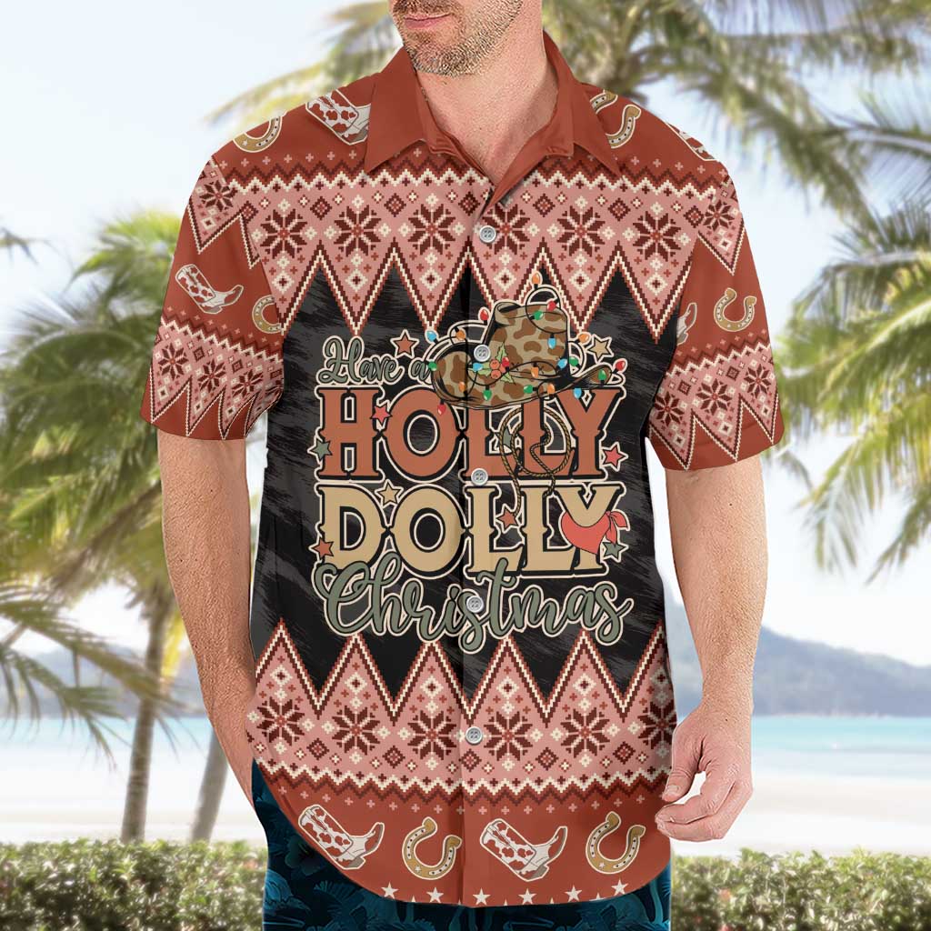 Howdy Christmas Hawaiian Shirt Have a Holly Jolly Christmas - Wonder Print Shop