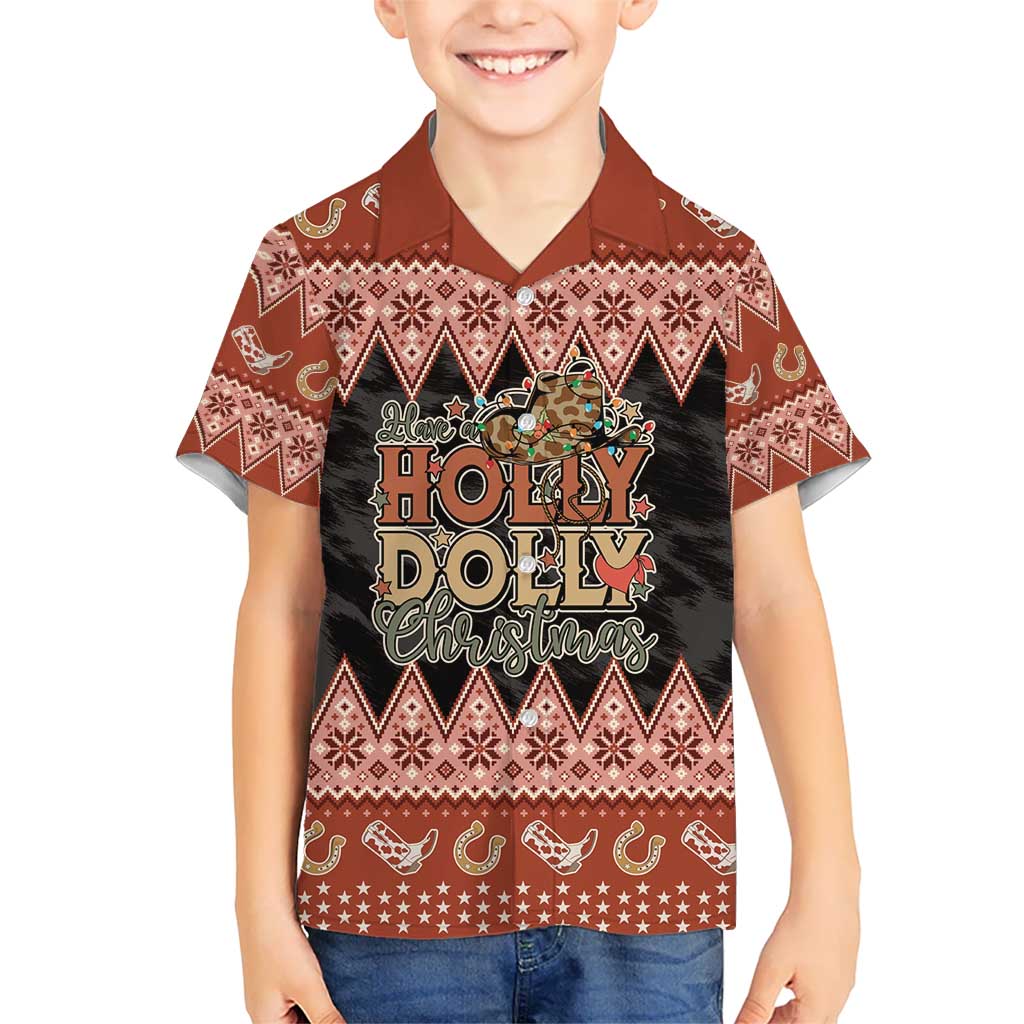 Howdy Christmas Hawaiian Shirt Have a Holly Jolly Christmas - Wonder Print Shop