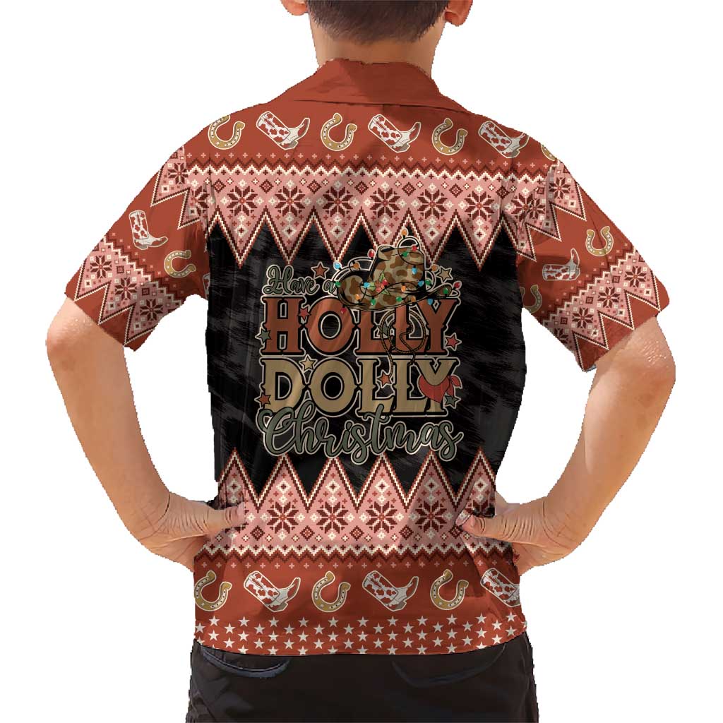 Howdy Christmas Hawaiian Shirt Have a Holly Jolly Christmas - Wonder Print Shop