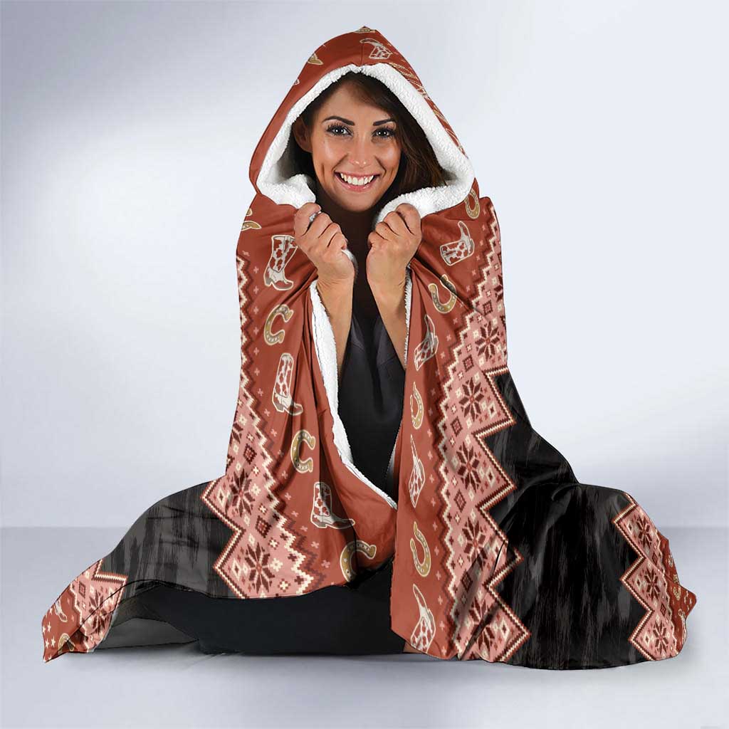 Howdy Christmas Hooded Blanket Have a Holly Jolly Christmas - Wonder Print Shop