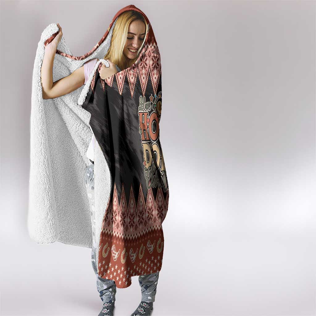 Howdy Christmas Hooded Blanket Have a Holly Jolly Christmas - Wonder Print Shop