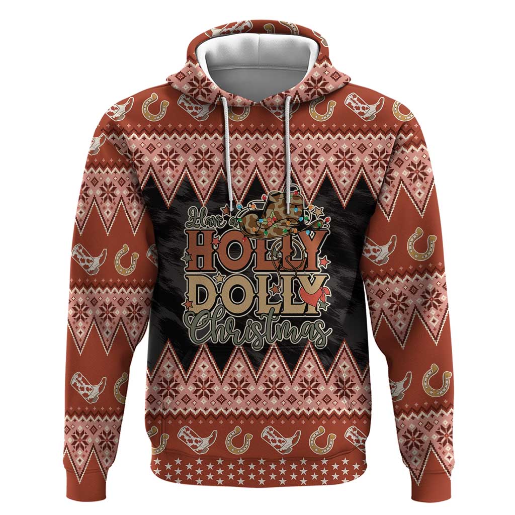 Howdy Christmas Hoodie Have a Holly Jolly Christmas - Wonder Print Shop