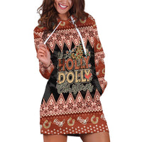 Howdy Christmas Hoodie Dress Have a Holly Jolly Christmas - Wonder Print Shop